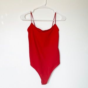 A&F Red Seamless Bodysuit